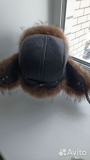 Мужская зимняя шапка ушанка меховая