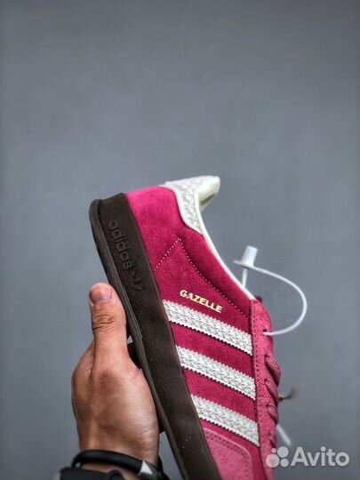 Кроссовки Adidas Gazelle Indoor Pink Cloud White