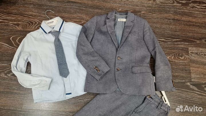 Пиджак hm + рубашка и брюки