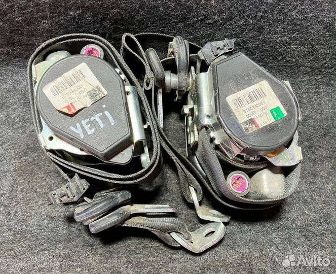 Ремни безопасности Skoda Yeti