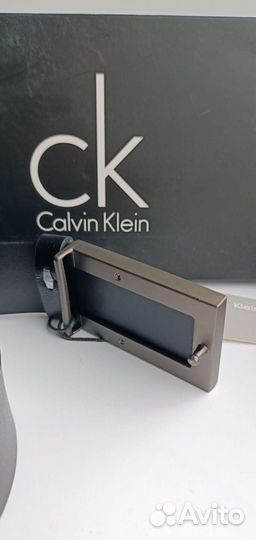 Мужской кожаный ремень Calvin klein