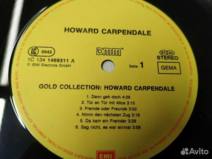 Howard Carpendale Gold Collection винил Германия