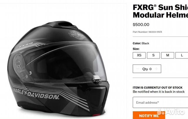 Новый Шлем Harley-Davidson F X R G Sun Shield H29 объявление продам