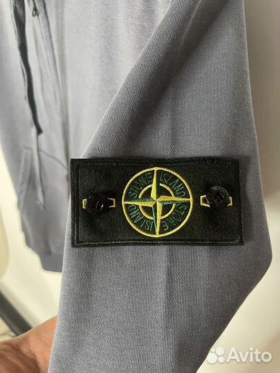 Зип худи Stone Island синяя