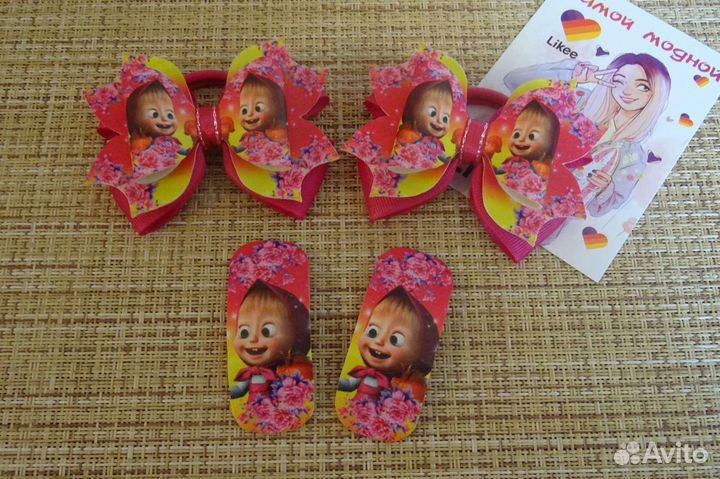 Хит лета Летний набор для девочек (резинки+заколки