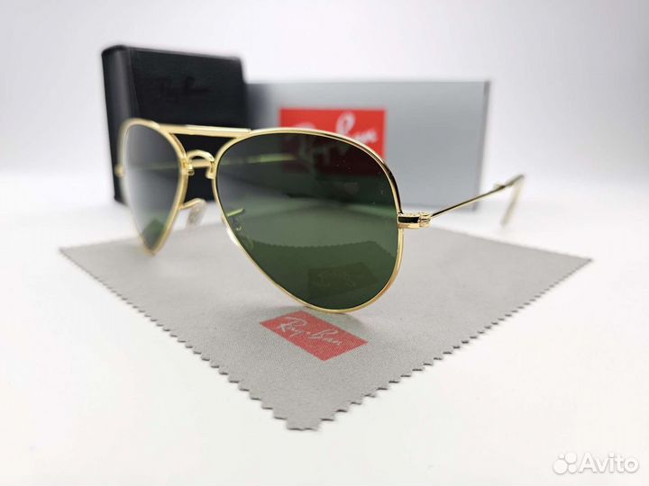 Очки Ray Ban Aviator Folding 3479 Green Стекло