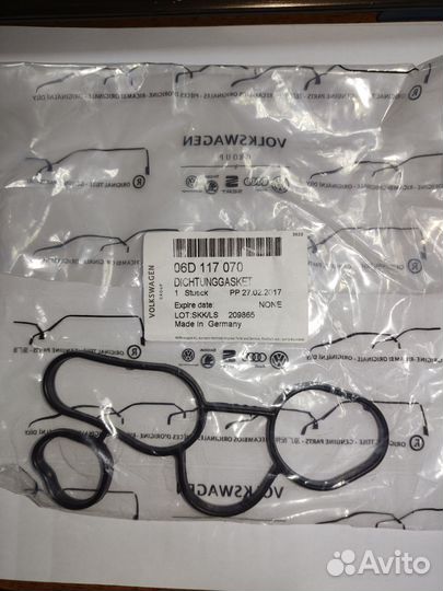 Прокладка масляного радиатора VAG