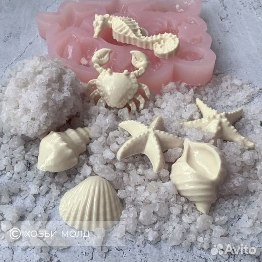 Силиконовый молд Морские обитатели, арт. 107
