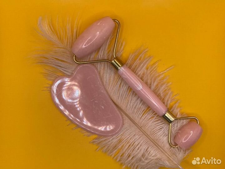 35775 Массажер для похудения с розовым кварцем