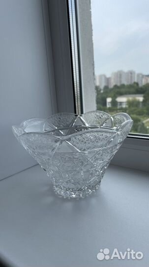 Хрустальная ваза