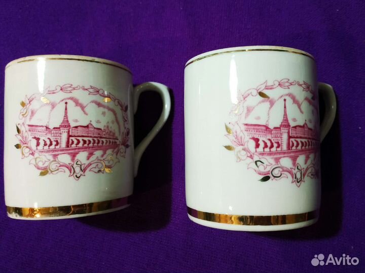 Винтажные бокалы СССР Память о Москве