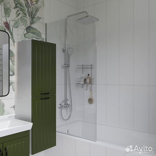 Шкаф-пенал diwo Сочи подвесной зеленый 35см