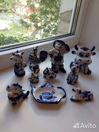 Фигурки гжель