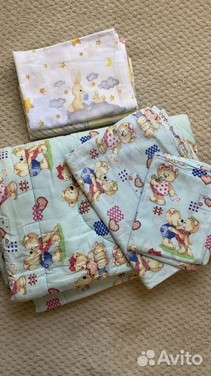Детское постельное белье + одеяло