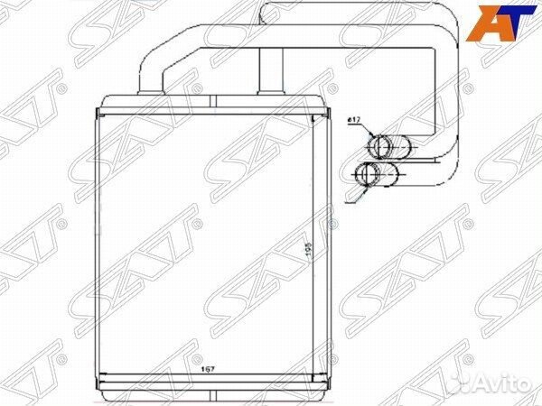 Радиатор отопителя салона KIA cerato 04-09