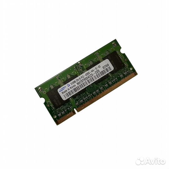512Mb PC2-4200, DDR2-533 Samsung M470T6554CZ3-CD5