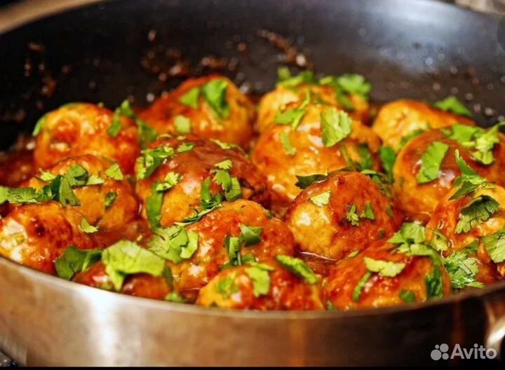 Вкусные домашние тефтели, котлетки, перцы, блинчик