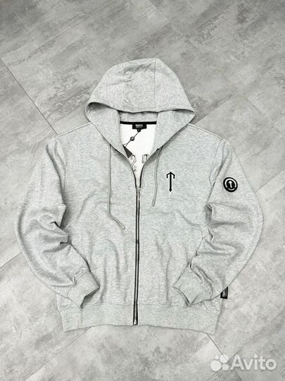 Мужская кофта с капюшоном,молния, trapstar 2 цвета