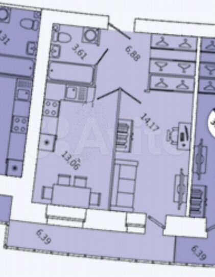 1-к. квартира, 37,6 м², 6/12 эт.