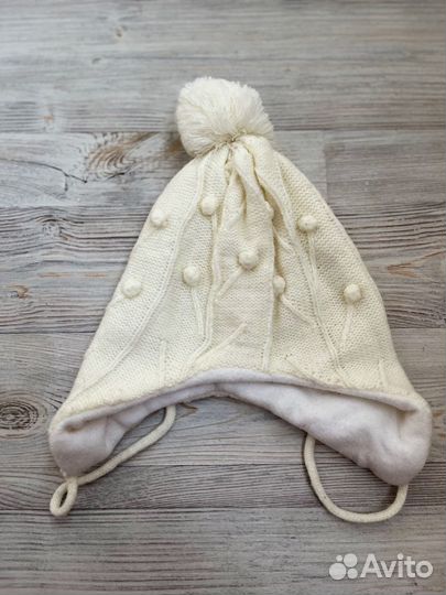 Шапка, варежки hm 2-3года