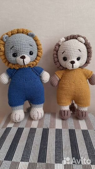 Игрушка Лев Львенок ручной работы