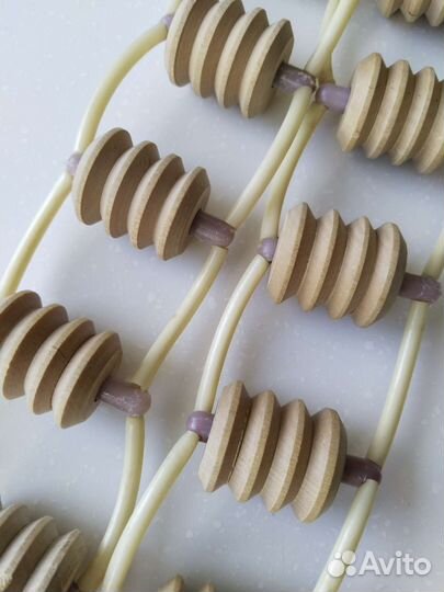 Роликовый деревянный массажер для тела СССР