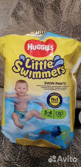 Трусики для плавания Huggies 3-4 (7-15) кг)