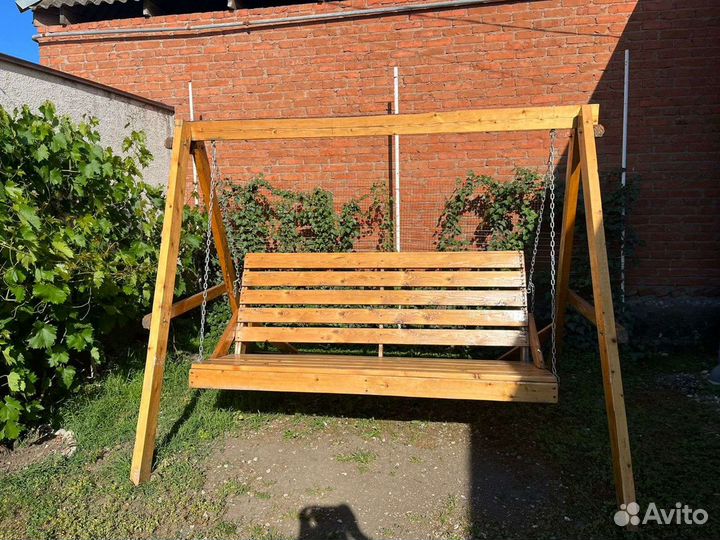 Качели садовые, Лавка, Стол, Беседка, Мангал