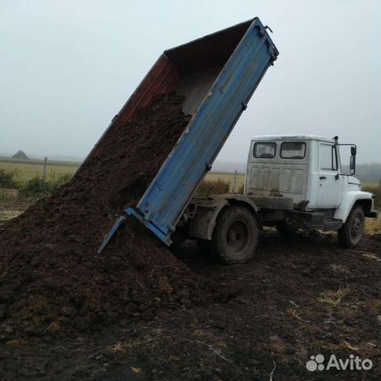 Навоз перегной торф птичий помет песок щебень