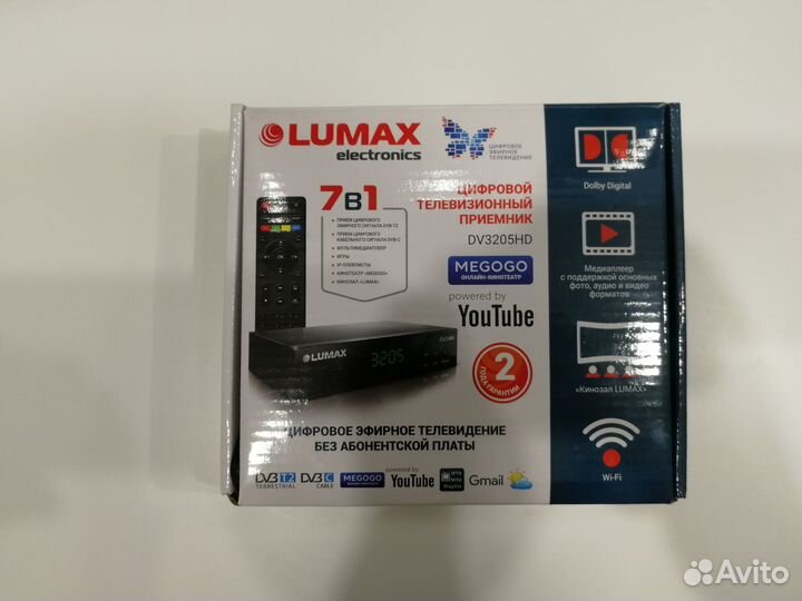 Ресивер lumax DV-3205 HD (DVB-T2, DVB-C, Wi-Fi)