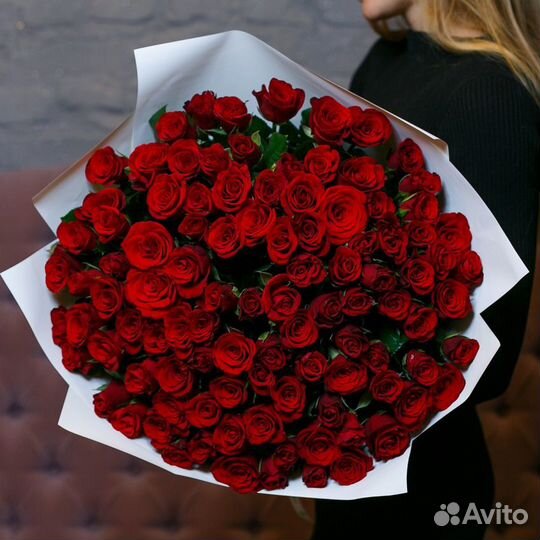 Букет 101 роза Опт от 15 штук Иркутск