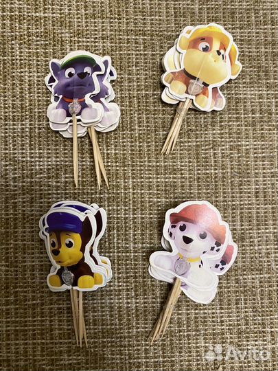 Декор для торта, топперы для капкейков