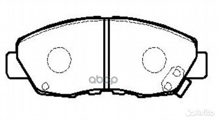 Колодки тормозные перед honda CR-V RD1/2/4/ accord