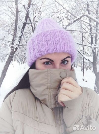 Шапка вязаная из мохера