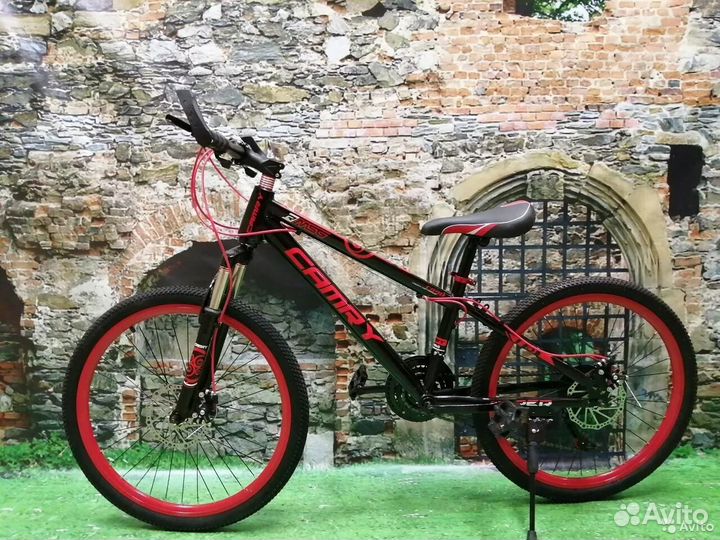 Велосипед горный Черно красный