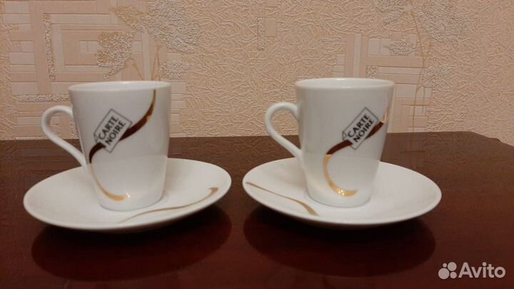Кофейная пара, чашка и блюдце