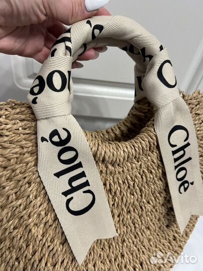 Соломенная сумка Chloe