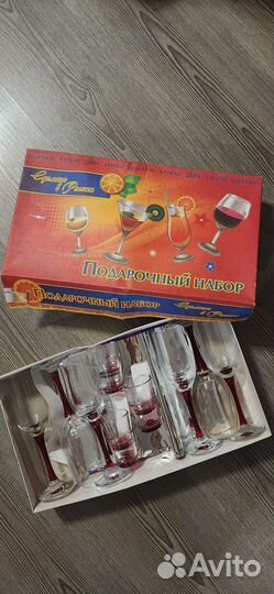 Подарочный набор рюмки+бокалы