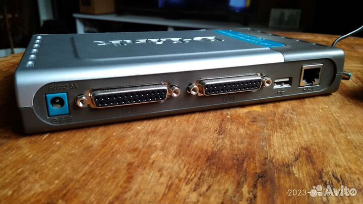 Принтсервер D-Link DP-300U с блоком питания