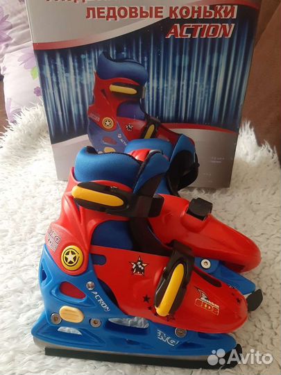 Коньки детские раздвижные 29-32