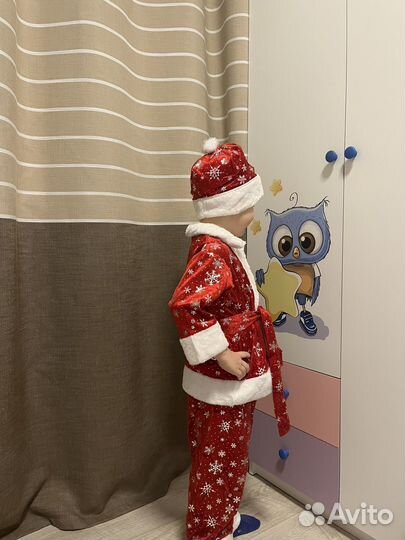 Костюм деда мороза детский