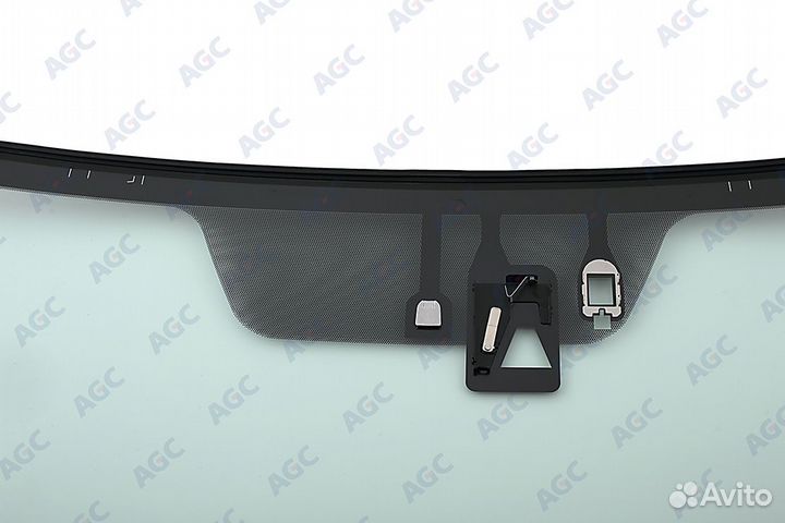 AGC toyota highlander 2014-стекло ветровое зеленое-solar control- кам -дд-С обогревом зоны дворников