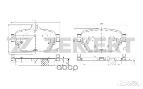 Колодки торм. диск. задн. MB E-Class (213) 16