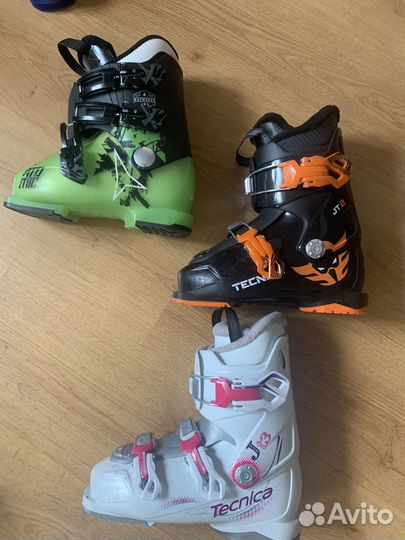 Горнолыжные ботинки детские 32-36 р, 210-240мм