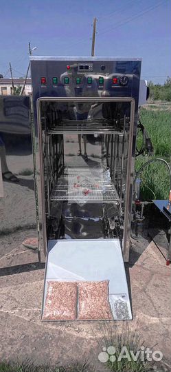 Горячая коптильня в домашних условиях. Из нержавейки 250нппэ