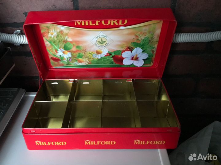 Коробка для пакетиков чая. Железная