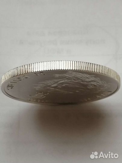 Соломоновы о-ва 25 долларов / год Собаки / серебро