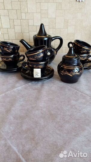 Сервиз кофейный майолика