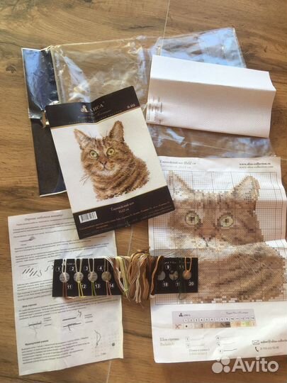 Вышивка крестом Алиса Европейский кот