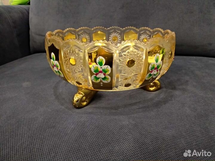 Конфетница с позолотой Lenardi